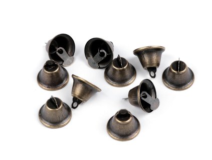 Kovový zvoneček Ø16 mm (Balení 10 ks, Varianta staromosaz)