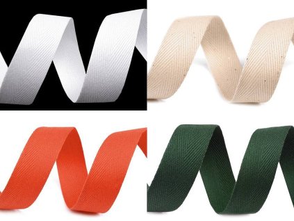 Keprovka - tkaloun šíře 20 mm (Balení 50 m, Varianta 7001 černá)