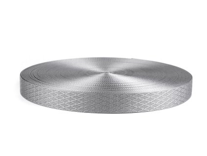 Oboustranný popruh lesklý šíře 38 mm (Varianta 1 šedá)