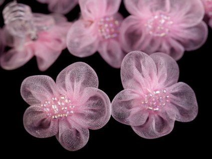 Skřipec do vlasů s květem (Balení 10 ks, Varianta 1 Ø3,5 cm bílá)