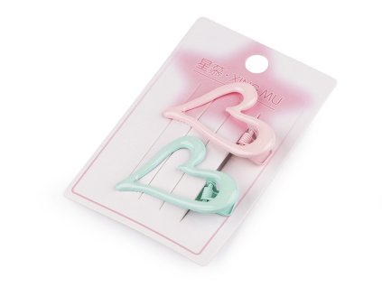 Kovové sponky do vlasů srdce, hvězdy, brýle (Balení 2 ks, Varianta 8 mix hvězda)