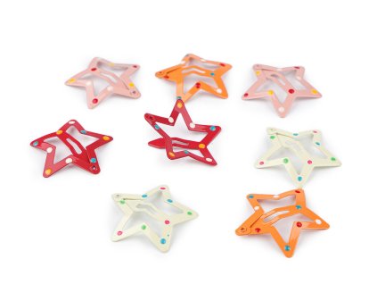Sponka do vlasů pukačka hvězda (Balení 8 ks, Varianta 1 mix)