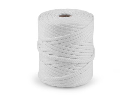 Oděvní šňůra PES Ø6 mm (Balení 50 m, Varianta bílá)