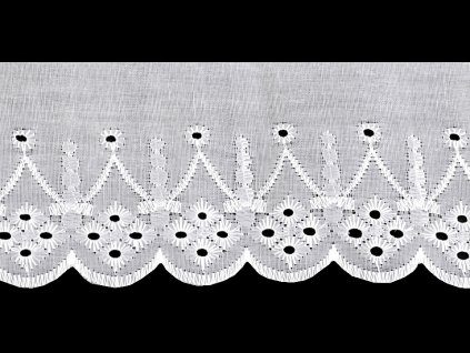 Madeira - štykování šíře 75 mm (Balení 13.5 m, Varianta bílá)