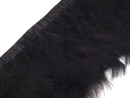 Prýmek - marabu peří 12-15 cm (Balení 1 ks, Varianta 1 bílá)