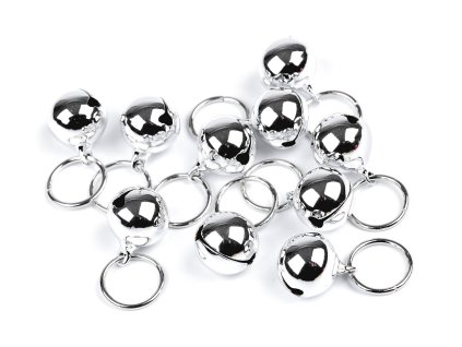 Rolnička s kroužkem Ø15 mm (Balení 20 ks, Varianta 1 stříbrná)