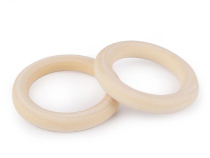 Dřevěný kroužek vnější Ø60 mm (Balení 5 ks, Varianta přírodní sv.)