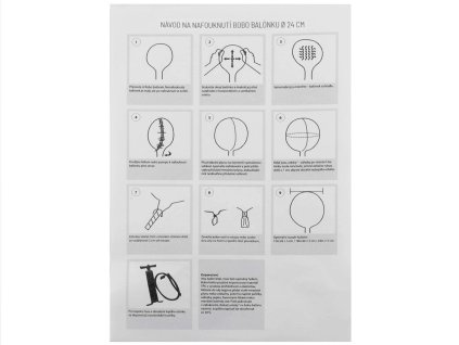 Balonová bublina Bobo Ø24 cm (Balení 5 ks, Varianta transparent)