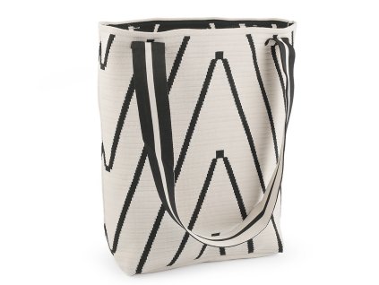 Textilní taška / kabelka 36x34 cm (Balení 1 ks, Varianta 1 krémově bílá)