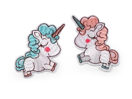 Nažehlovačka jednorožec (Balení 10 ks, Varianta 1 pudrová)