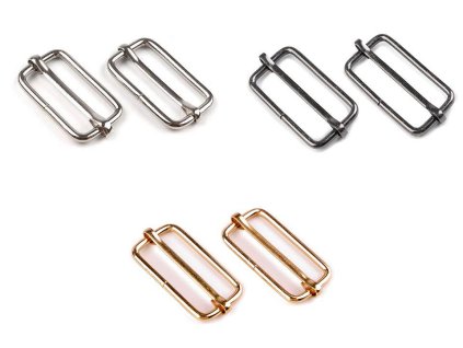 Posunovač na popruhy šíře 33 mm (Balení 10 ks, Varianta 1 nikl)