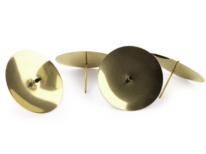 Bodce na svíčky Ø8 cm (Balení 4 ks, Varianta 1 stříbrná)