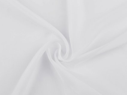 Šifon hladký (Balení 1 m, Varianta 1 (8) bílá)