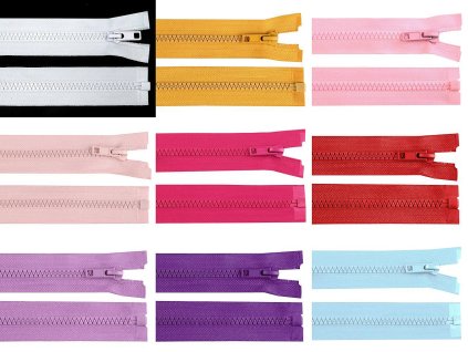 Kostěný zip No 5 délka 65 cm bundový (Balení 1 ks, Varianta 330 modrá tmavá)