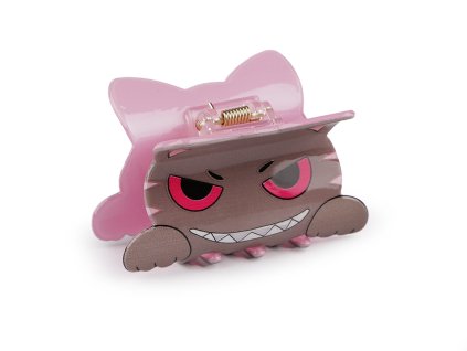 Skřipec do vlasů kočka (Balení 1 ks, Varianta 1 béžová tm.)