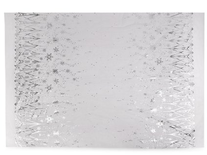 Tyl se vzorem po obou stranách (Balení 1 m, Varianta 1 bílá stříbrná)