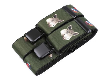 Šle myslivecké šíře 4 cm délka 120 cm (Balení 1 ks, Varianta 3 béžovozelená)