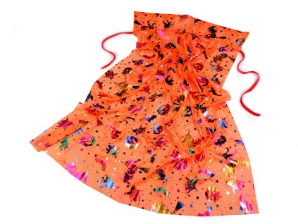 Karnevalový plášť Halloween dětský (Balení 1 ks, Varianta 1 oranžová multikolor)