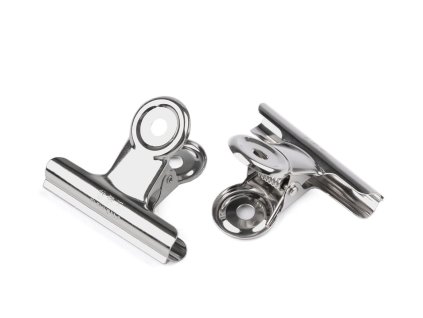 Klip kovový pružinový na látky 5 cm (Balení 6 ks, Varianta nikl)