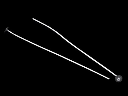 Knot na svíčky s plíškem 20 cm (Balení 100 ks, Varianta bílá)