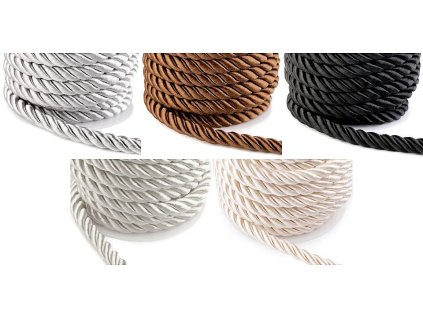 Šňůra kroucená Ø10 mm (Balení 10 m, Varianta 1 stříbrná)