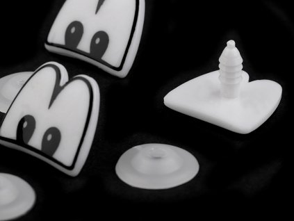 Oči s pojistkou 22x24 mm (Balení 5 pár, Varianta b černá)