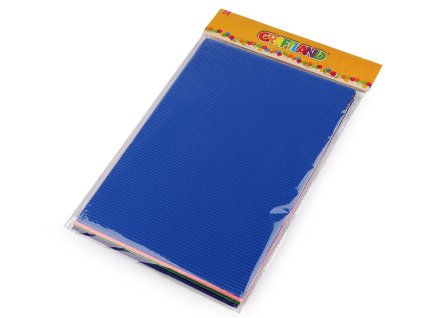 Barevný vlnitý papír / lepenka mix barev (Balení 1 sáček, Varianta mix)