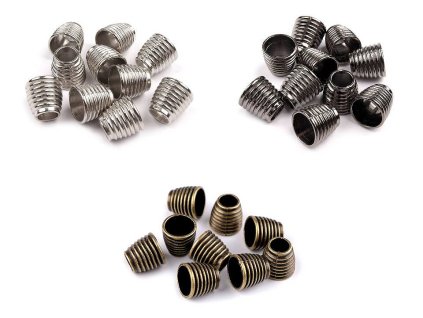 Kovová koncovka na šňůru Ø6,7 mm (Balení 10 ks, Varianta 1 nikl)