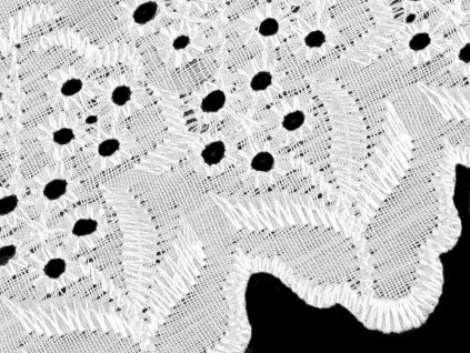 Madeira štykování šíře 9,5 cm, 10,5 cm (Balení 13.5 m, Varianta 2 (9,5 cm) bílá)