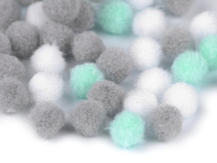 Bambulka mix barev Ø8 a 10 mm (Balení 1 sáček, Varianta 1 (Ø8 mm) růžová sv.)