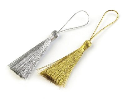 Střapec délka 50 mm (Balení 10 ks, Varianta 1 stříbrná)