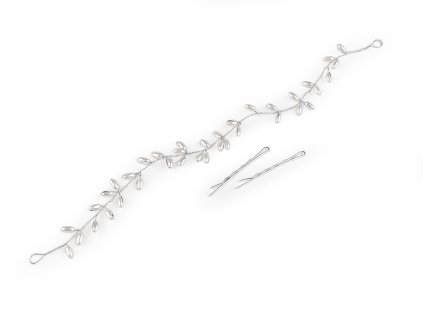 Perlová ozdoba / čelenka do vlasů (Balení 1 ks, Varianta perlová)