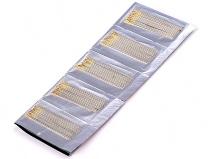 Jehly na korálky Regal 38 mm (Balení 1 sáček, Varianta nikl velikost č. 12)