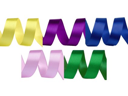 Atlasová stuha šíře 20 mm (Balení 22.5 m, Varianta 01 bílá)