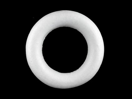 Věnec Ø19 cm polystyren seříznutý (Balení 1 ks, Varianta 1 bílá)