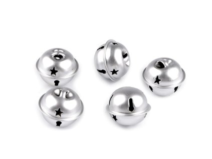 Rolničky Ø24 mm, 30 mm (Balení 10 ks, Varianta 1 (Ø24 mm) stříbrná)