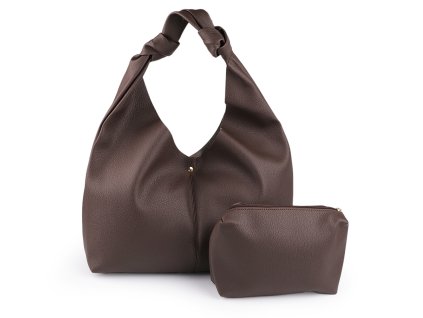 Velká kabelka s pouzdrem 47x30 cm (Balení 1 ks, Varianta 1 hnědá)