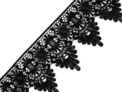 Vzdušná krajka šíře 80 mm (Balení 1 m, Varianta 2 černá)