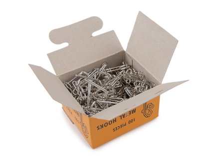 Kovový háček na záclonovky (Balení 100 ks, Varianta nikl)