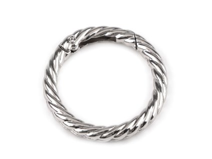 Karabina kulatá ozdobná Ø32 mm (Balení 1 ks, Varianta 1 nikl)