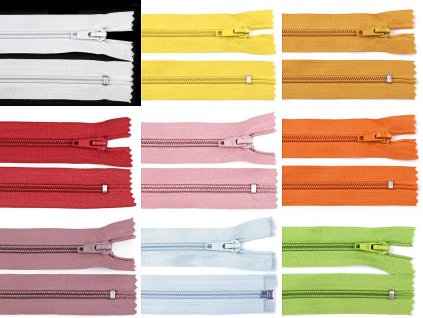 Spirálový zip No 5 délka 18 cm POL (Balení 1 ks, Varianta 101 bílá)