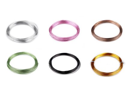 Drát hliníkový Ø1 mm (Balení 1 ks, Varianta 1 stříbrná)