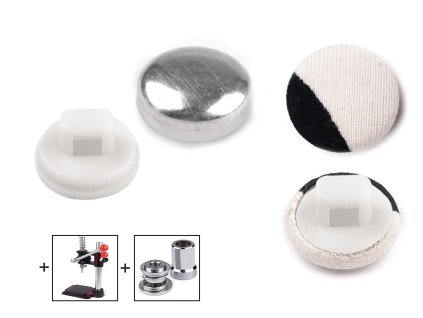 Knoflík na potahování velikost 20" (Balení 100 sada, Varianta 1 černá)