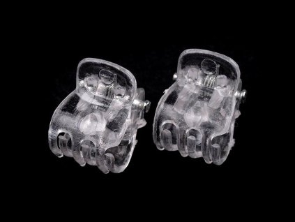 Skřipec do vlasů malý 10x13 mm transparent (Balení 20 ks, Varianta 1 transparent)
