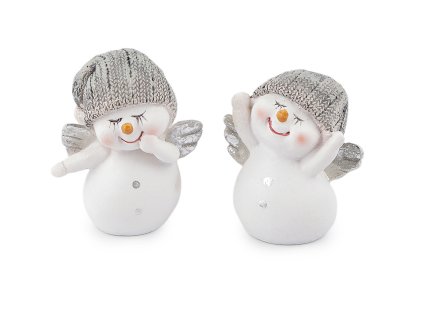 Sněhulák s křídly (Balení 1 ks, Varianta 1 bílá stříbrná)