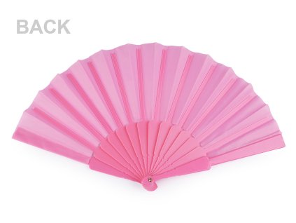 Vějíř textilní k dotvoření (Balení 1 ks, Varianta 2 růžová)