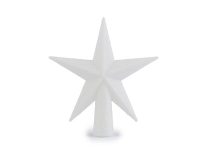 Vánoční hvězda na stromeček (Balení 1 ks, Varianta 1 krémová nejsvět. glitry)
