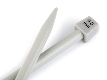 Rovné jehlice č. 9 (Balení 1 pár, Varianta stříbrná)