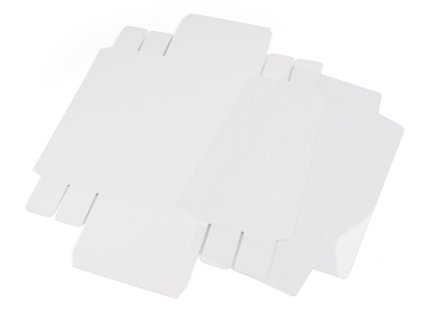 Papírová krabice s průhledným víkem (Balení 10 ks, Varianta 1 bílá)