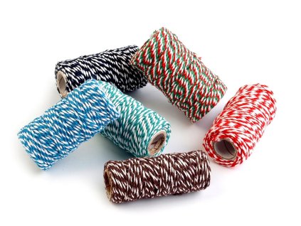 Bavlněná šňůra Ø1,5 mm (Balení 1 ks, Varianta 1 červená)